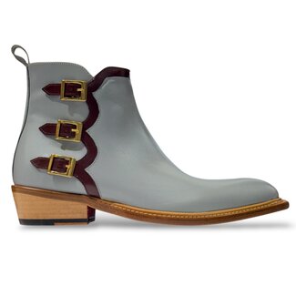 Emilio Franco Emilio Franco EF373 Ankle Boot Triple Buckle Genuine Calf-Skin