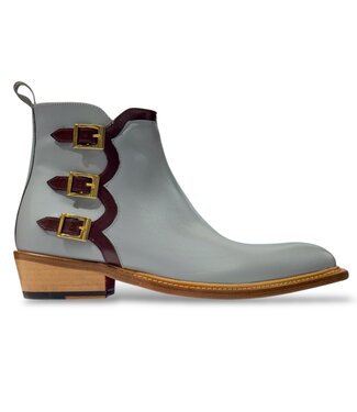 Emilio Franco Emilio Franco EF373 Ankle Boot Triple Buckle Genuine Calf-Skin