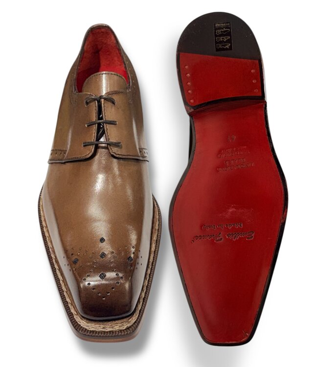 Emilio Franco Emilio Franco "Lando" Exotic Italian Calf Leather Men's Shoes