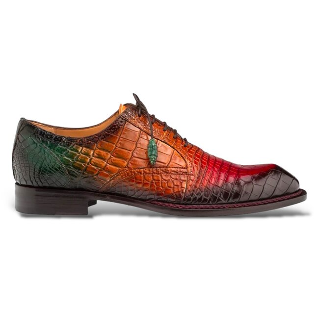 Mezlan Marble Multi Tone Alligator Oxford