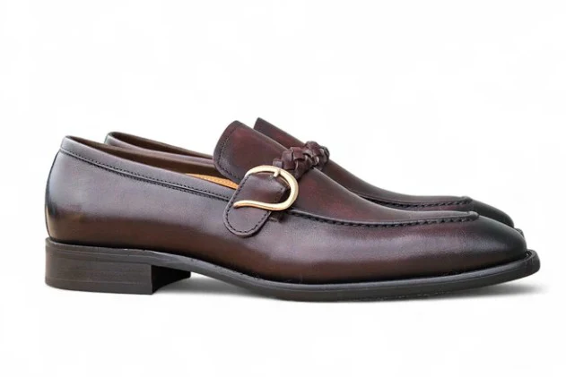 Carrucci Braided Bit Loafer KS509-46 - Kingsmen Shoes display picture 1
