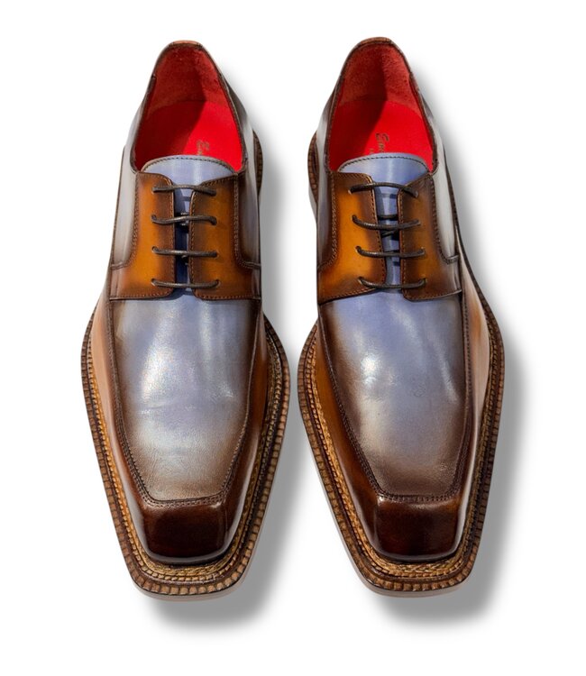 Emilio Franco Emilio Franco Exotic Dress Shoe Square Toe Calfskin