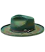 ORLEANS  WOOL FELT DISTRESSED FEDORA HAT WIDE PENCIL CURL