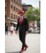 ORLEANS  WOOL FELT DISTRESSED FEDORA HAT WIDE PENCIL CURL