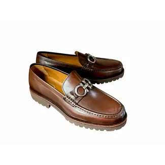 Corrente Pelle Line Newport- Buckle loafer with Lug Sole