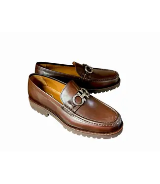 Corrente Pelle Line Newport- Buckle loafer with Lug Sole