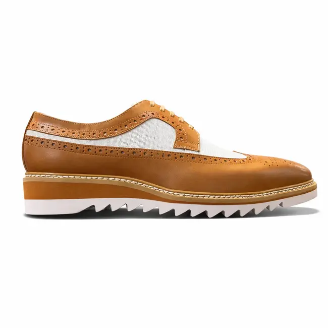 Giovanni Giovanni 'Tone' Men’s Wingtip Leather Oxford Dress Shoe