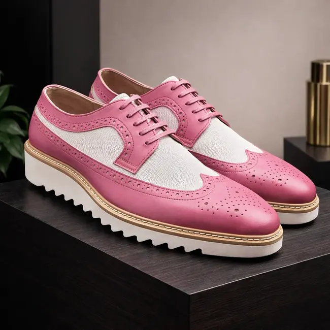 Giovanni 'Tone' Men’s Wingtip Leather Oxford Dress Shoe