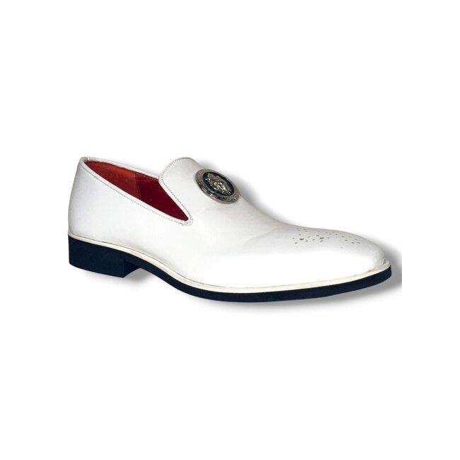 Emilio Franco Soft Bottom Loafer White