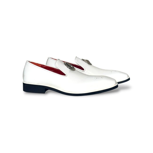 Emilio Franco Soft Bottom Loafer White