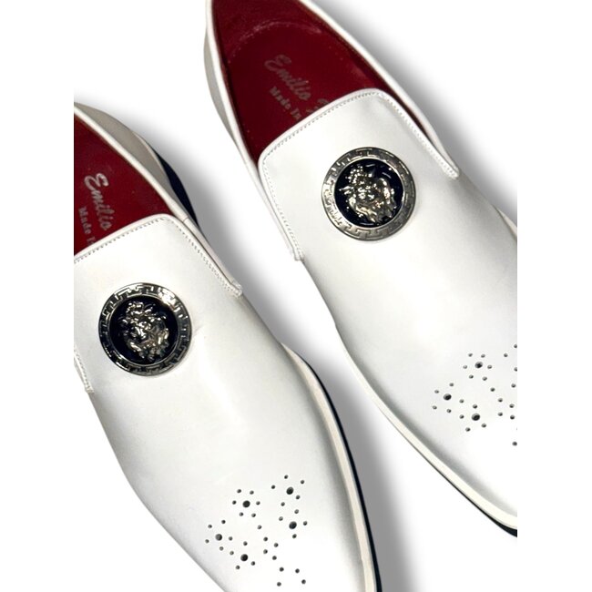 Emilio Franco Soft Bottom Loafer White