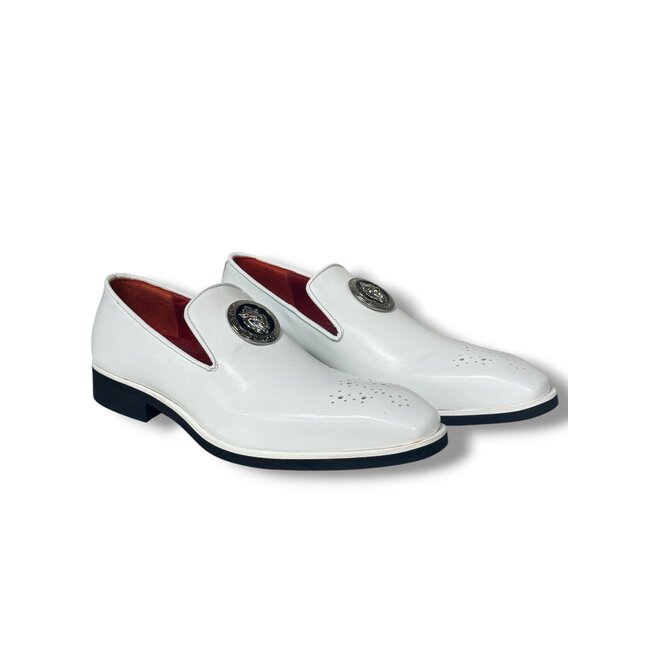 Emilio Franco Soft Bottom Loafer White