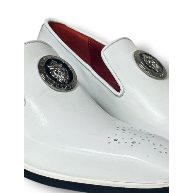 Emilio Franco Soft Bottom Loafer White