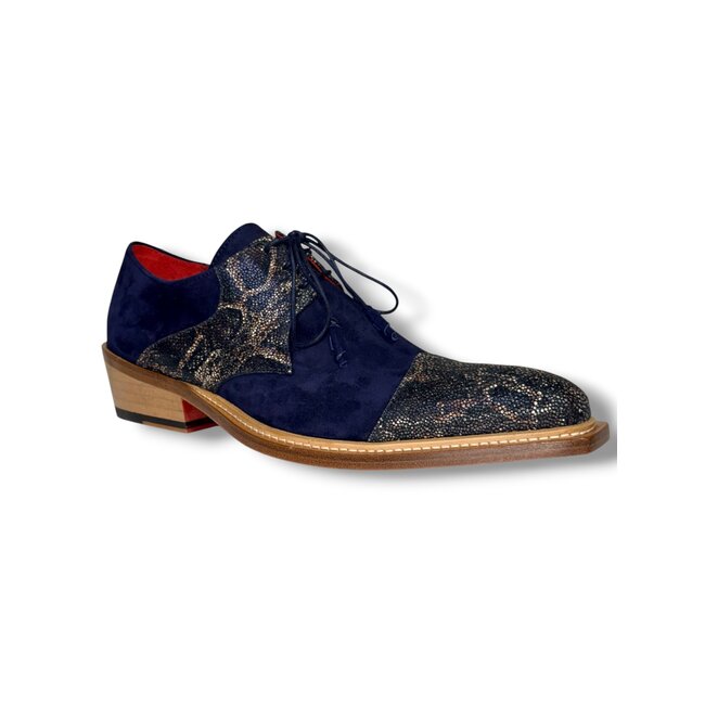 Emilio Franco Stingray-Skin Suede Leather