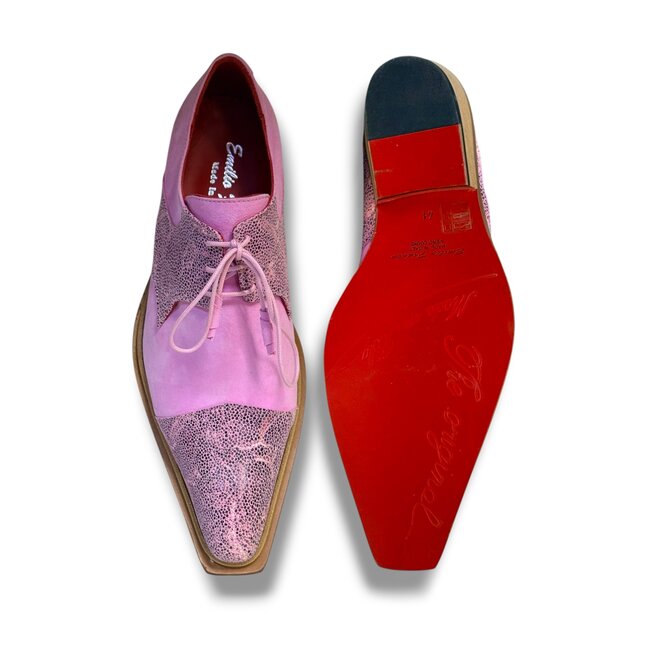 Emilio Franco Stingray-Skin Suede Leather