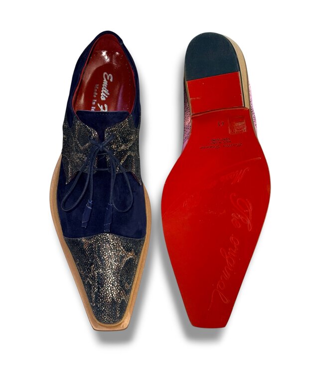Emilio Franco Emilio Franco Stingray-Skin Suede Leather
