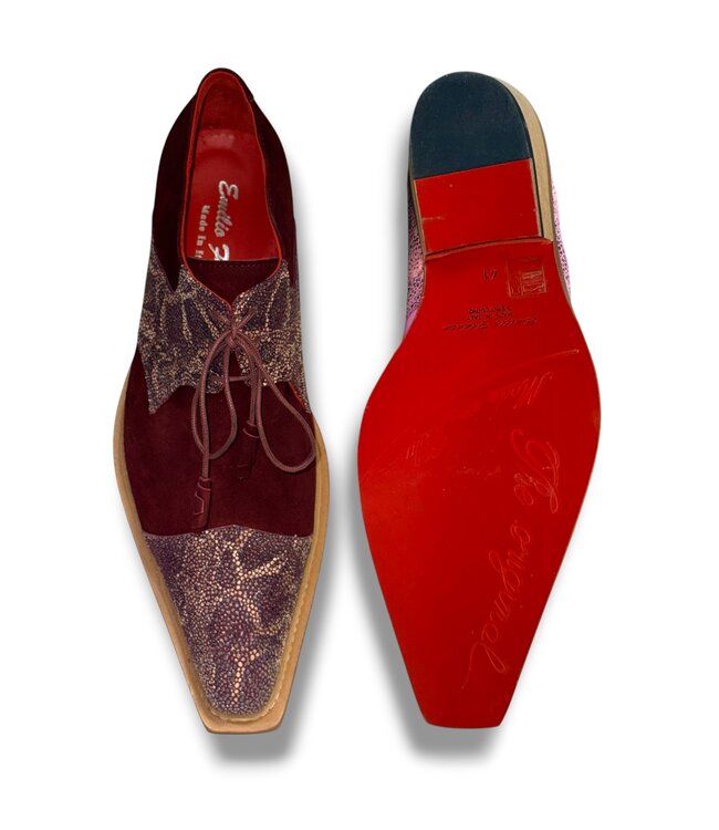 Emilio Franco Emilio Franco Stingray-Skin Suede Leather