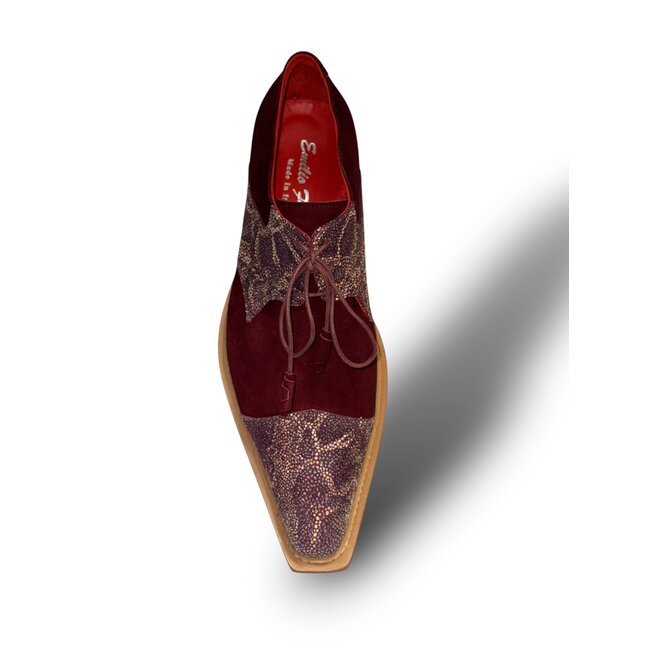 Emilio Franco Stingray-Skin Suede Leather