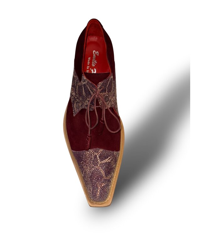 Emilio Franco Emilio Franco Stingray-Skin Suede Leather