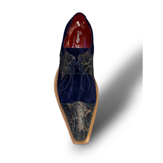 Emilio Franco Stingray-Skin Suede Leather