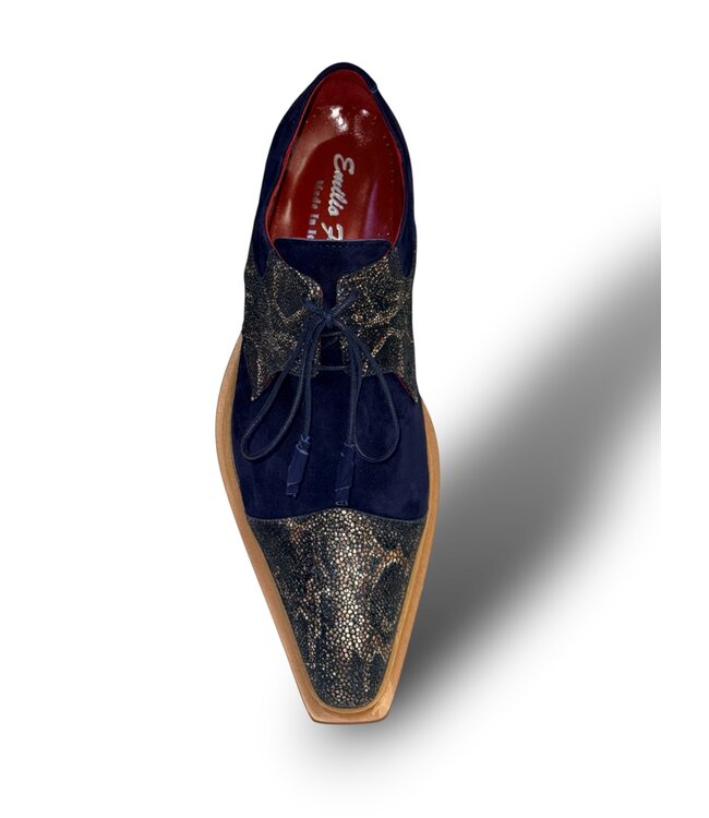 Emilio Franco Emilio Franco Stingray-Skin Suede Leather