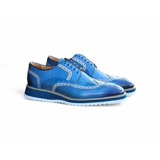 Carrucci Carrucci Lace-up Leather Derby Shoes Wing-Tip