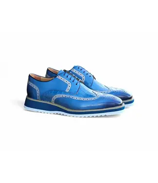 Carrucci Carrucci Lace-up Leather Derby Shoes Wing-Tip