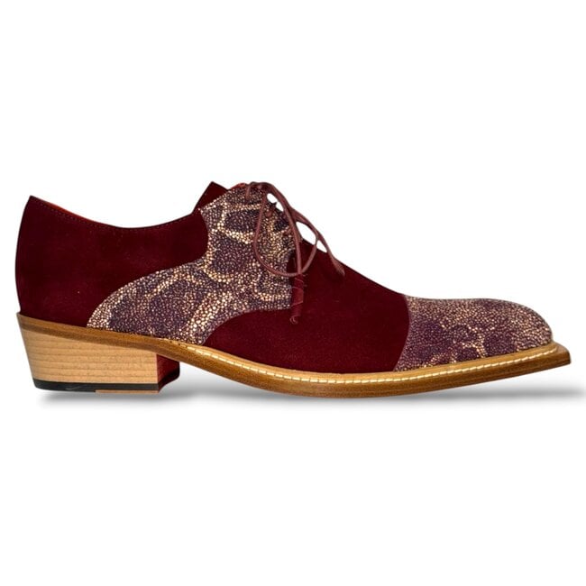Emilio Franco Stingray-Skin Suede Leather