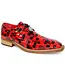 Emilio Franco Emilio Franco Santo Men's Shoes Red Multi Patent Leather Croc Print Oxford