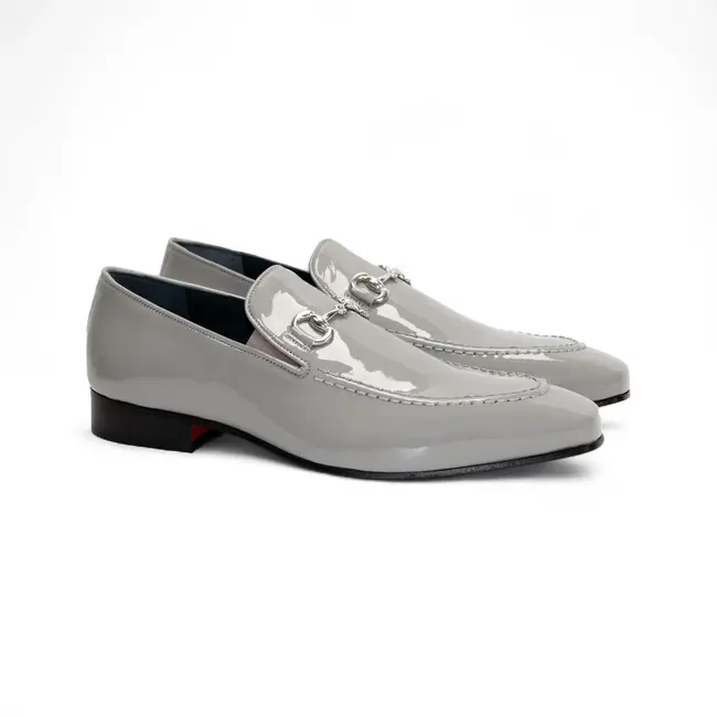 Duca Duca  Italy "Valenza"  Patent Leather Loafers – Red Bottom Elegance