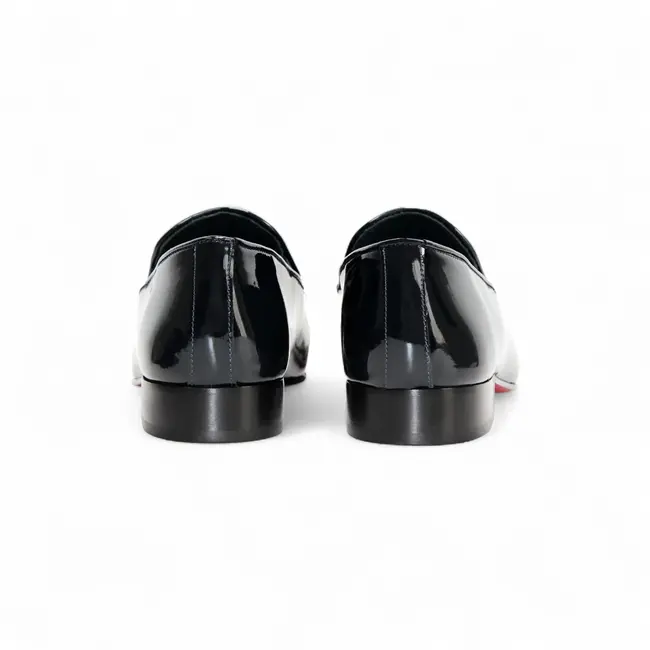 Duca Duca  Italy "Valenza"  Patent Leather Loafers – Red Bottom Elegance