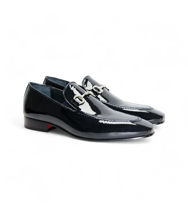 Duca Duca  Italy "Valenza"  Patent Leather Loafers – Red Bottom Elegance