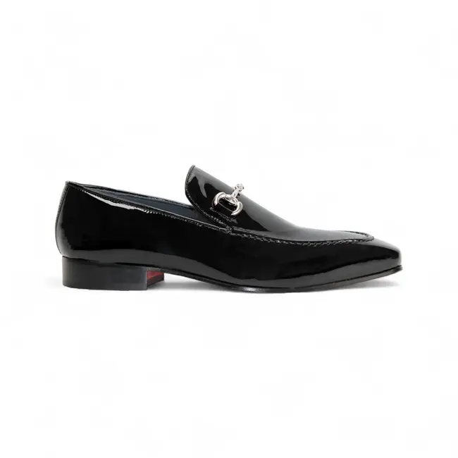 Duca Duca  Italy "Valenza"  Patent Leather Loafers – Red Bottom Elegance