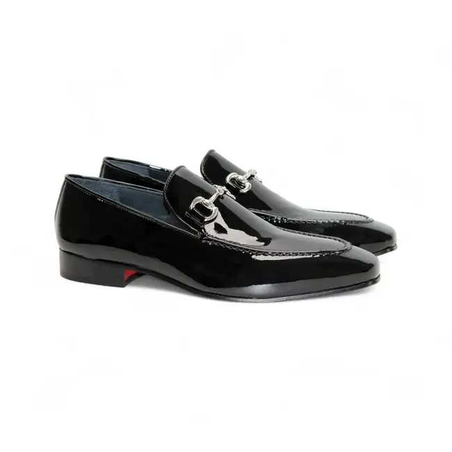 Duca Duca  Italy "Valenza"  Patent Leather Loafers – Red Bottom Elegance