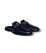Duca Mule Duca SA493 Black Croc Embossed