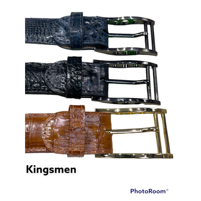 Emilio Franco Genuine Hornback Crocodile Leather Belts