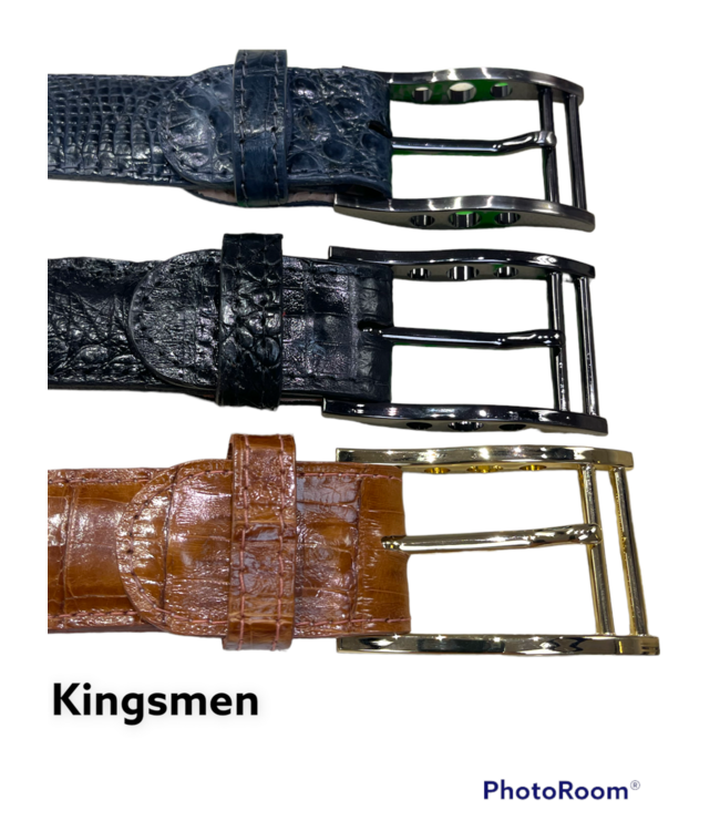 Emilio Franco Genuine Hornback Crocodile Leather Belts