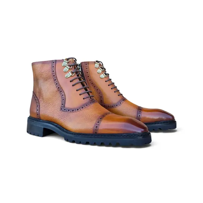 Carrucci Carrucci Ridge Men’s Cap Toe Lug Sole Boot