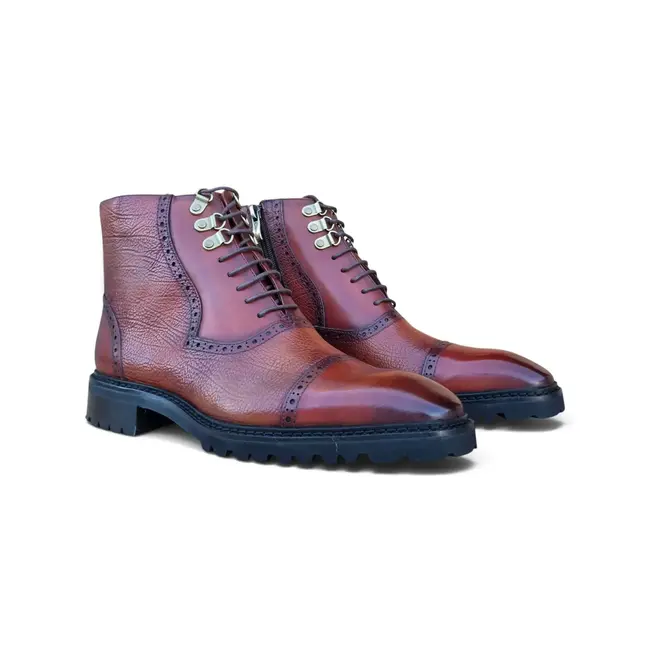 Carrucci Carrucci Ridge Men’s Cap Toe Lug Sole Boot
