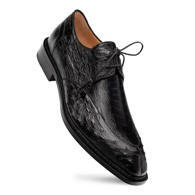 Mezlan Cerler Ostrich Split Toe Derby