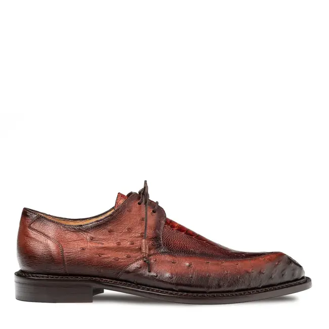 Mezlan Cerler Ostrich Split Toe Derby