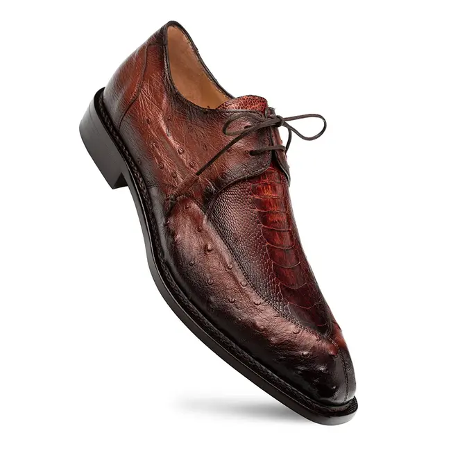 Mezlan Cerler Ostrich Split Toe Derby