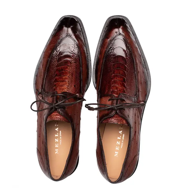Mezlan Cerler Ostrich Split Toe Derby