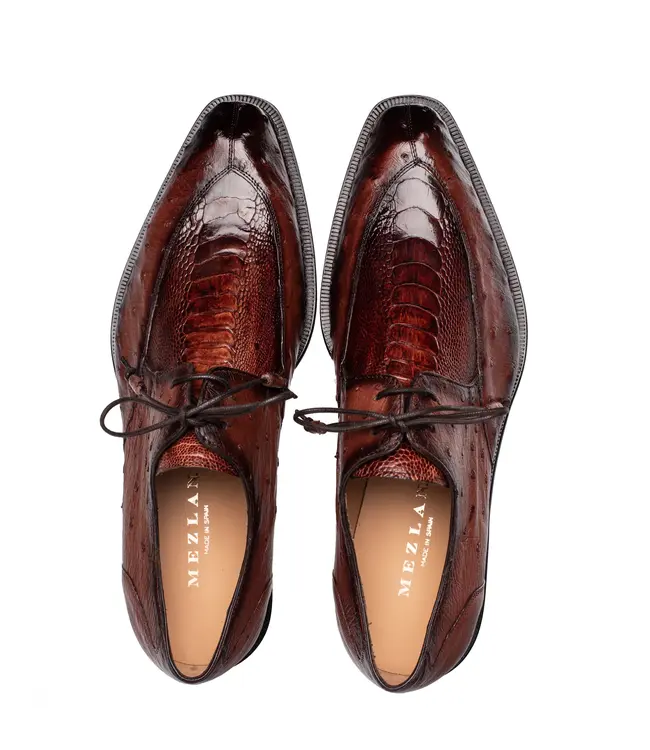 Mezlan Cerler Ostrich Split Toe Derby