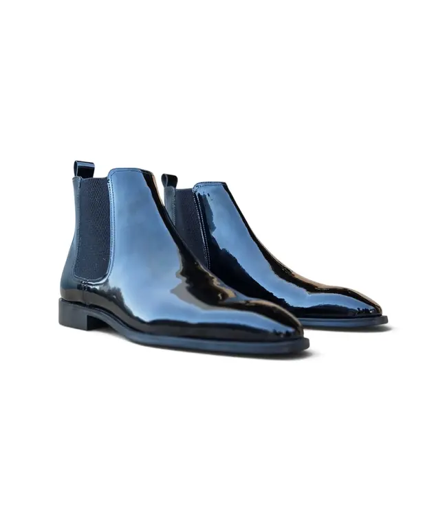Carrucci carrucci Noir Patent Leather Chelsea Boot