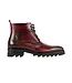 Giovanni Giovanni - Textured Leather Lace-Up Boots