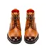 Giovanni Giovanni - Textured Leather Lace-Up Boots