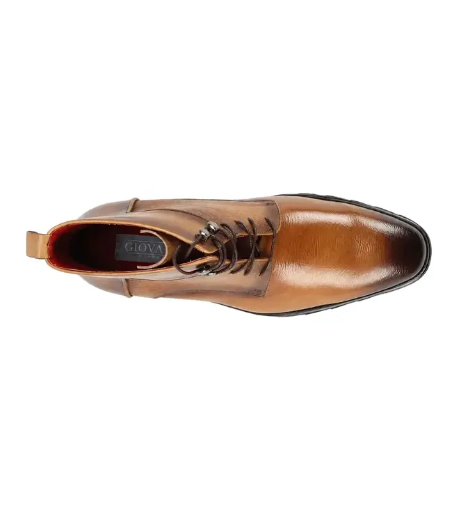 Giovanni Giovanni - Textured Leather Lace-Up Boots