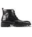 Giovanni Giovanni - Textured Leather Lace-Up Boots