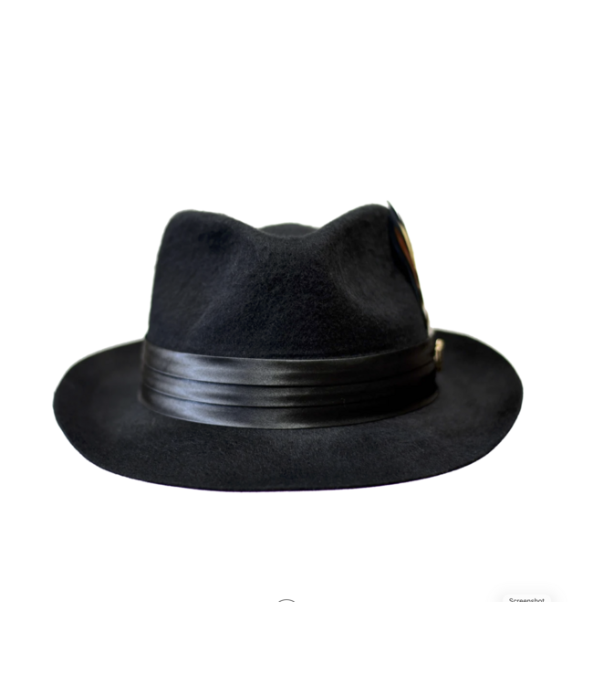 Bruno Capelo TITAN COLLECTION WOOL FELT FEDORA HAT FUR FELT FINISH